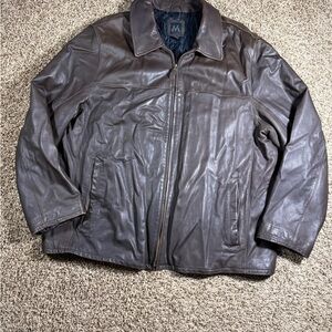 Men's Classic Brown Leather Jacket